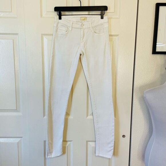 Mother The Looker Sleeping Beauty White Skinny Jeans Size 26 - Picture 13 of 13